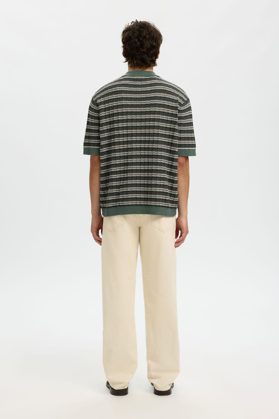 STRUCTURED KNITTED POLO SHIRT - Hot Peppers Clothing