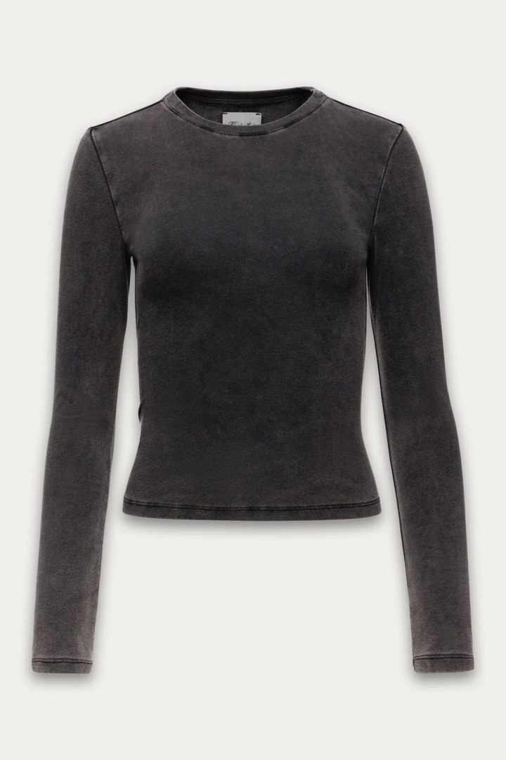 Brielle Vintage Long sleeve in Washed Black