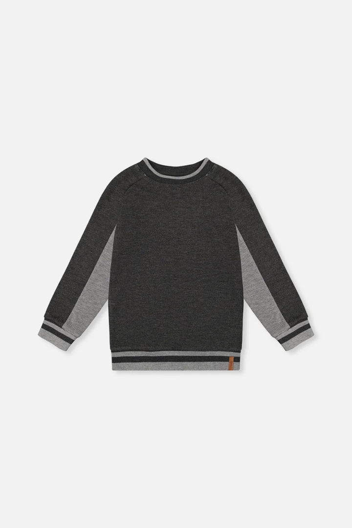 Deux Par Deux Flat Back Rib Sweatshirt