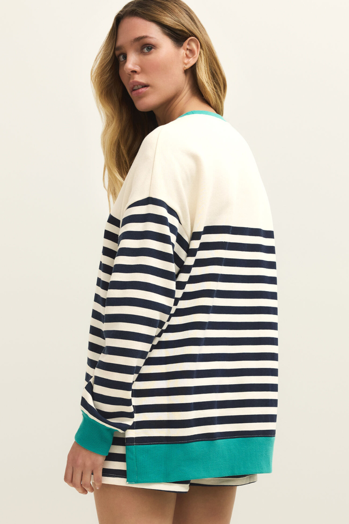 Layer Up Stripe Sweatshirt