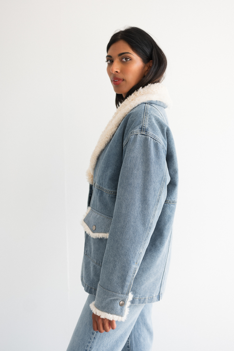 Sherpa Denim Jacket