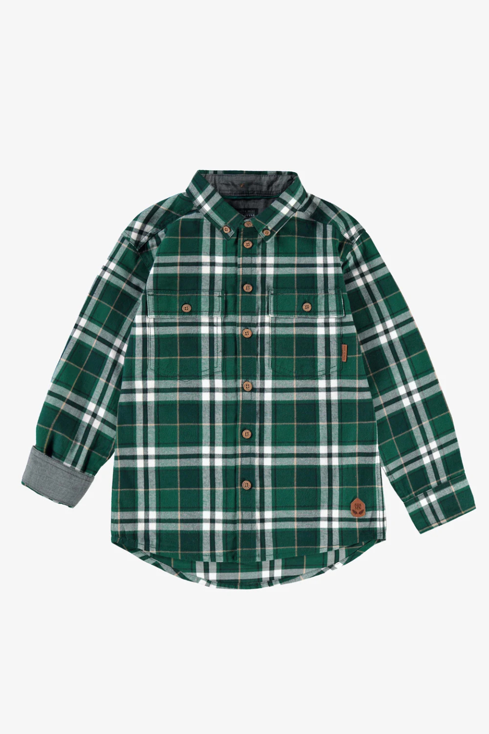 Green plaid shirt
