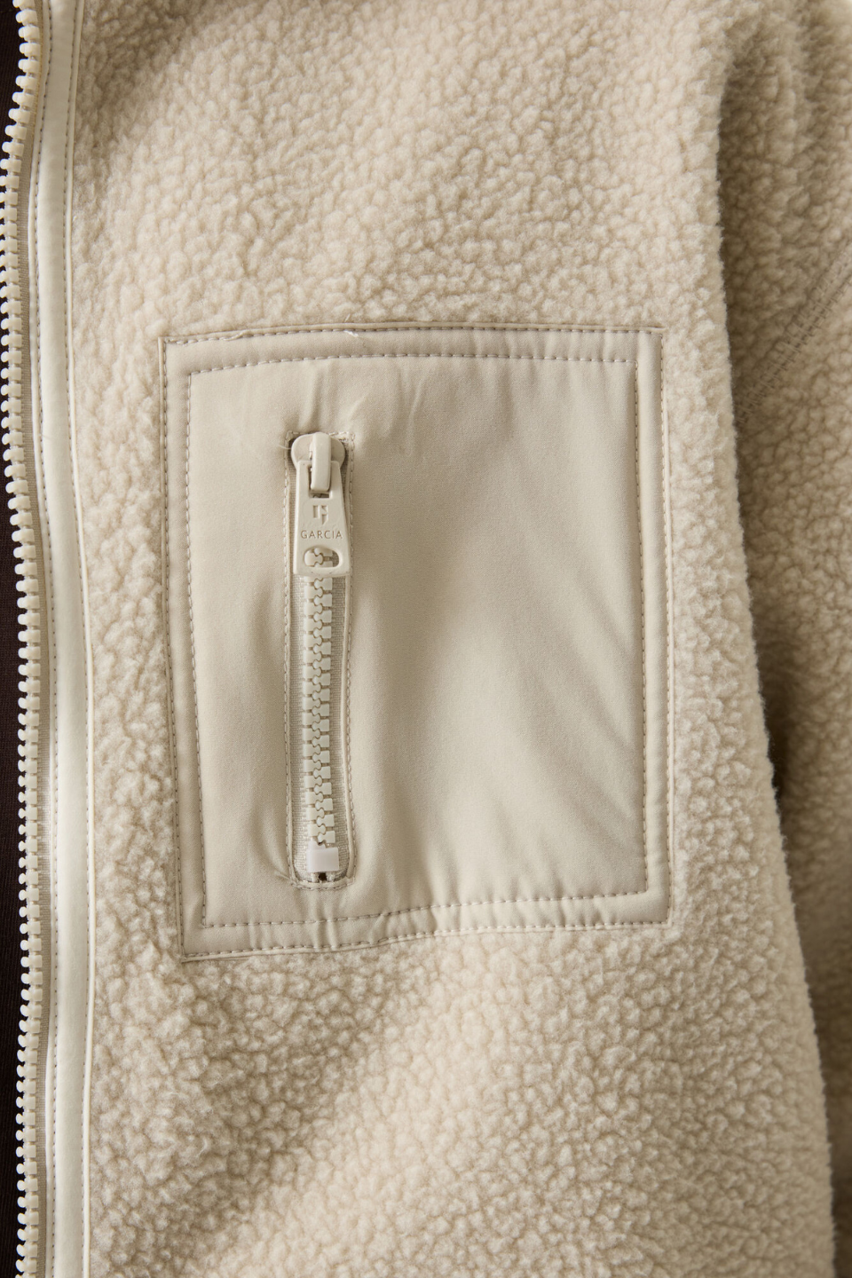 GARCIA Beige Fleece Jacket