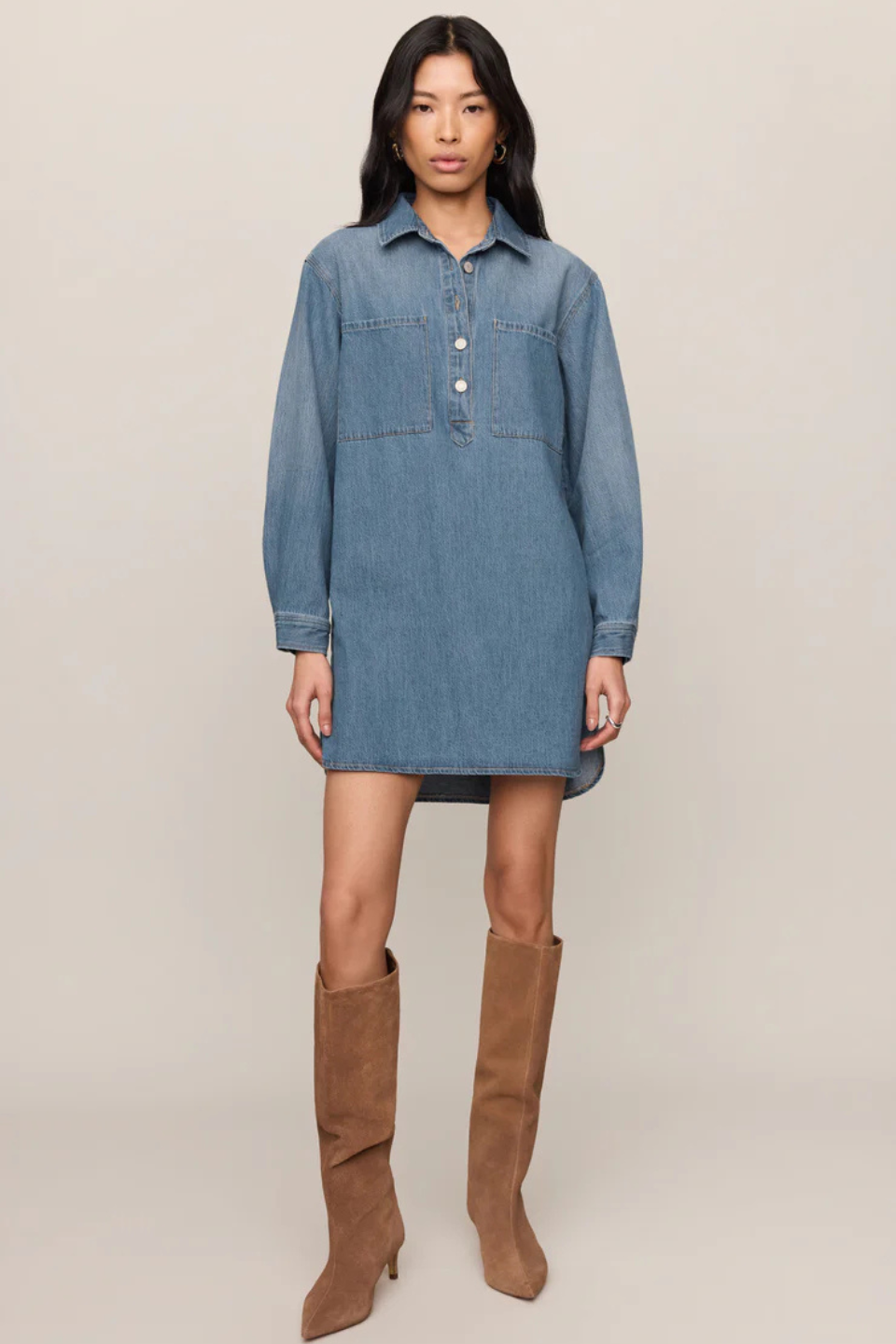 Z Supply Lucie Denim Shirt Dress