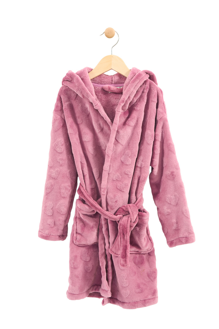 Plush Bordeaux Bathrobe
