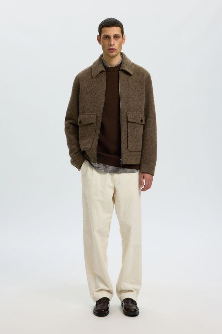 Selected Homme Organic Cotton Crewneck Pullover