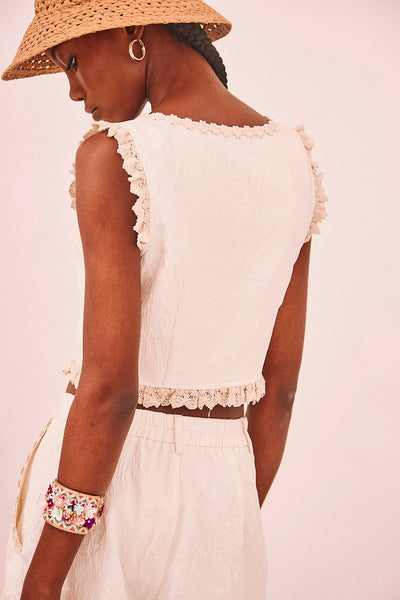 Jacquard Crop Top