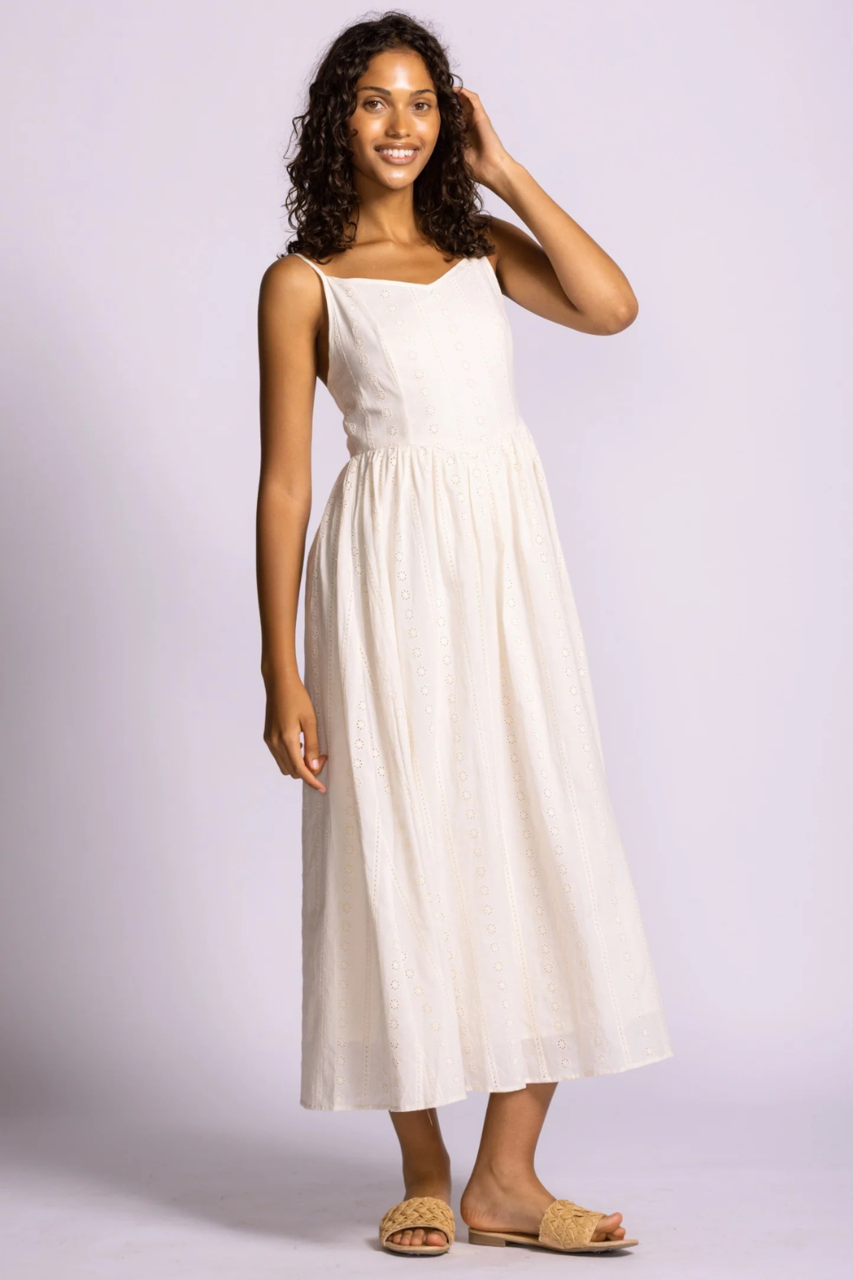 Pink Martini Farmdale Dress Beige PINK MARTINI