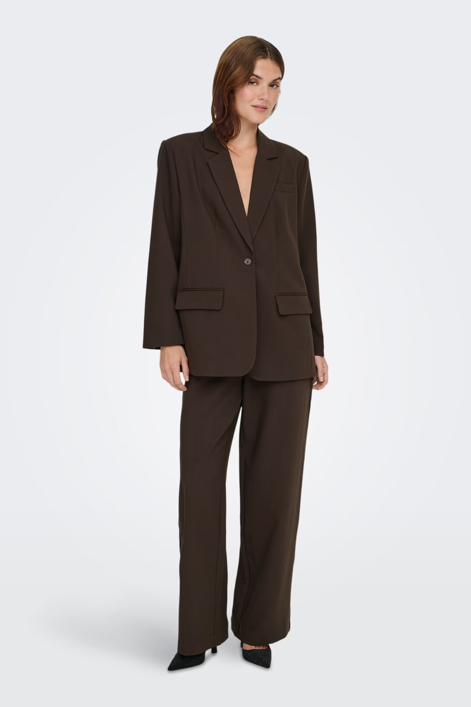 Only Linda-Raven Straight Fit Tailored Trousers