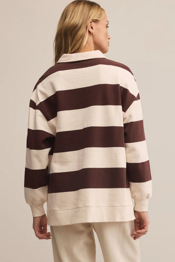Rugby Brushed Fleece Henley