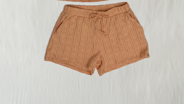 Eyelet Knit Short