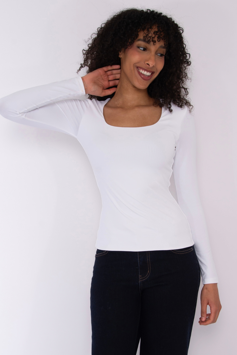 Second Skin by RD Style Mariana 23 Long Sleeve Scoop Neck Top