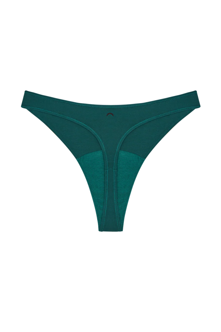 High Rise Thong in Green | Mineral Undies