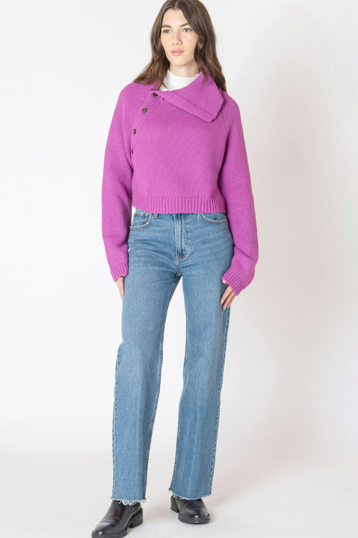Stacey Asymmetric Neckline Sweater