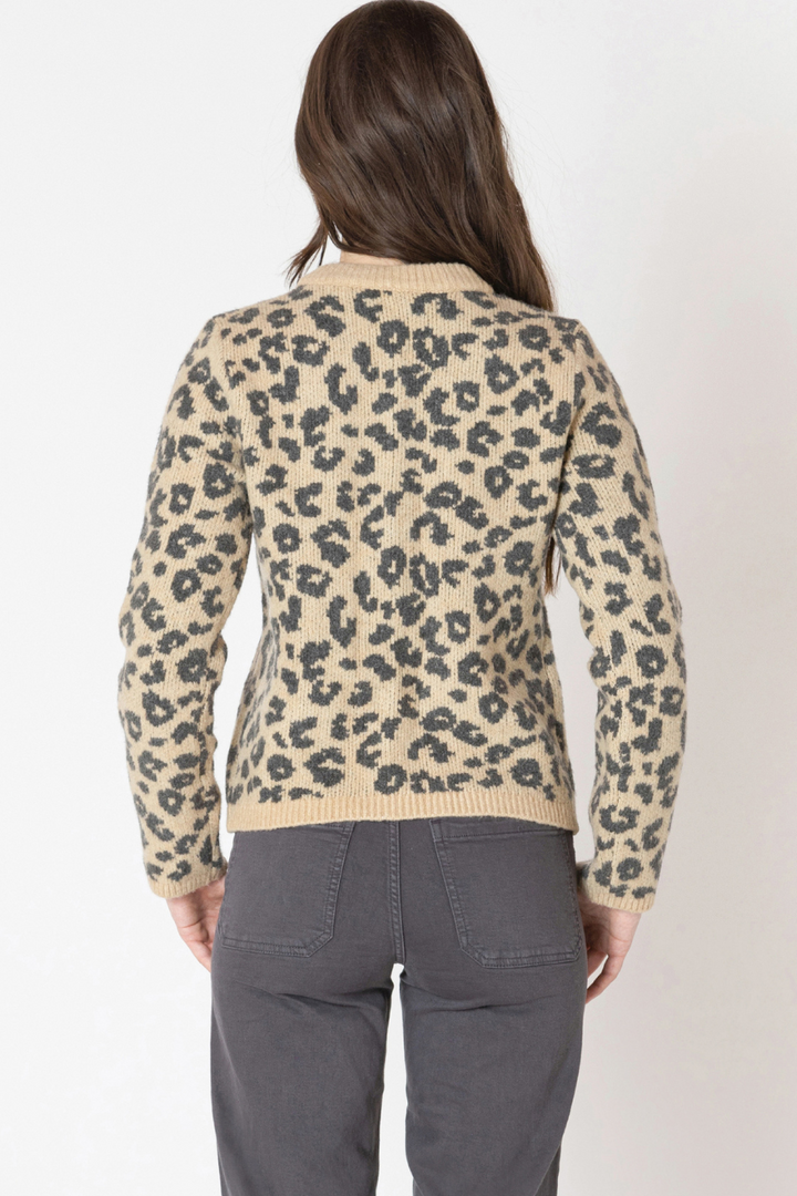 Seraphina Crewneck Patterned Cardigan
