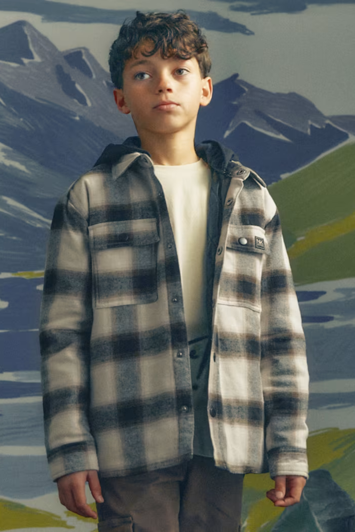 Mayoral Boy Quilted Hooded Overshirt