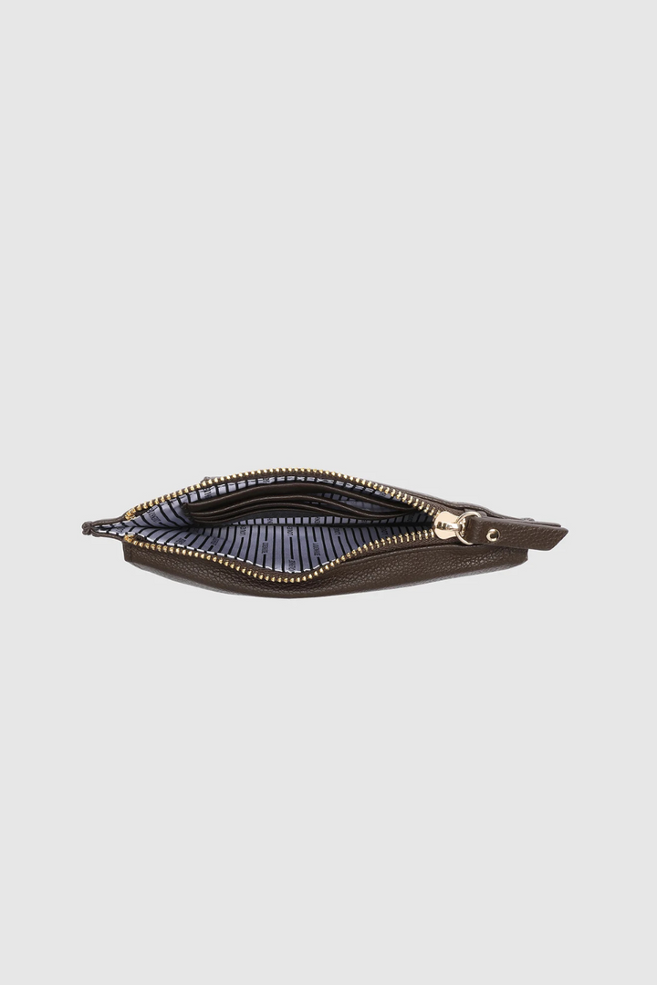 Suki RFID Phone Bag in Chocolate