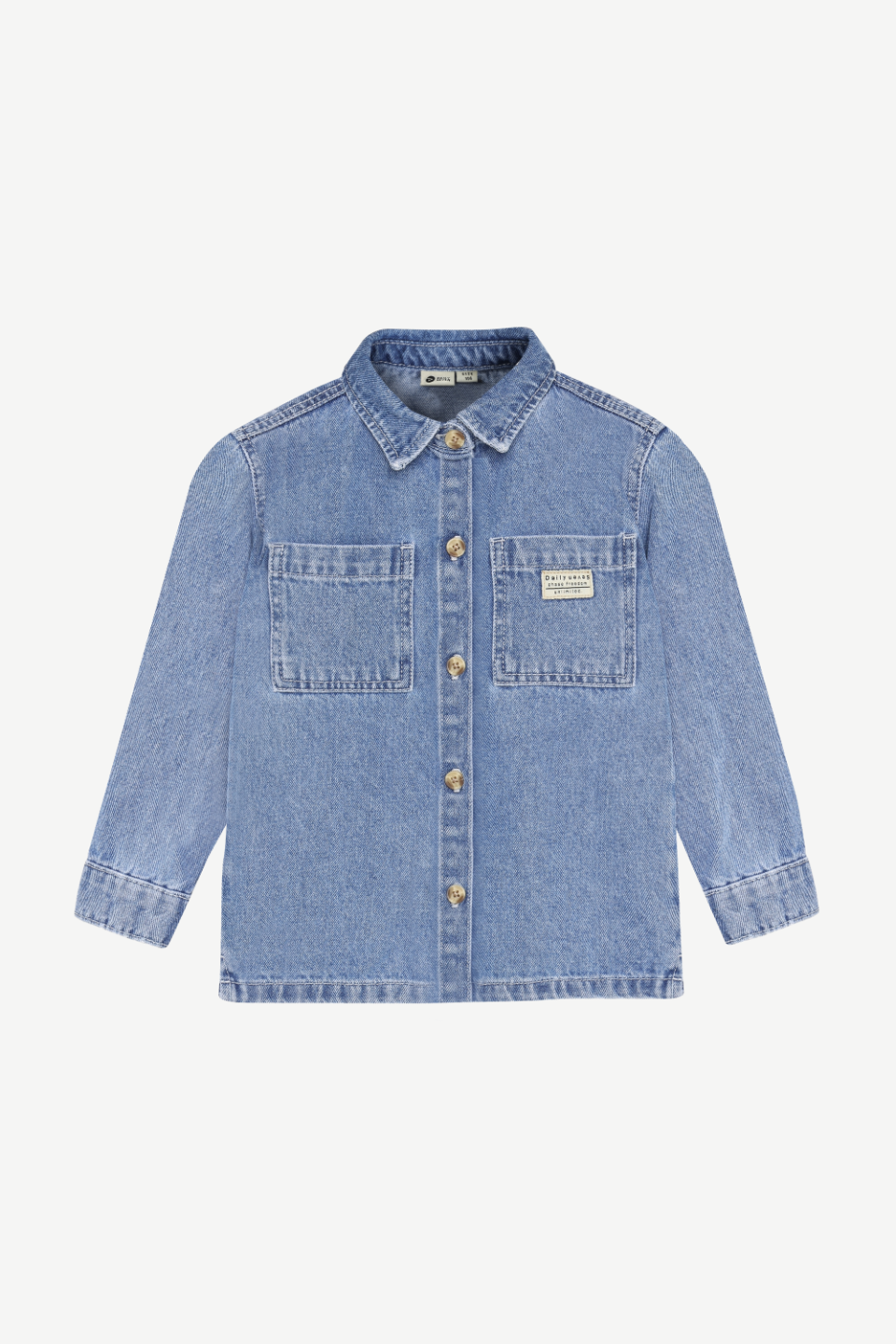 Daily Seven Long Sleeve Denim Shirt -  Medium Denim