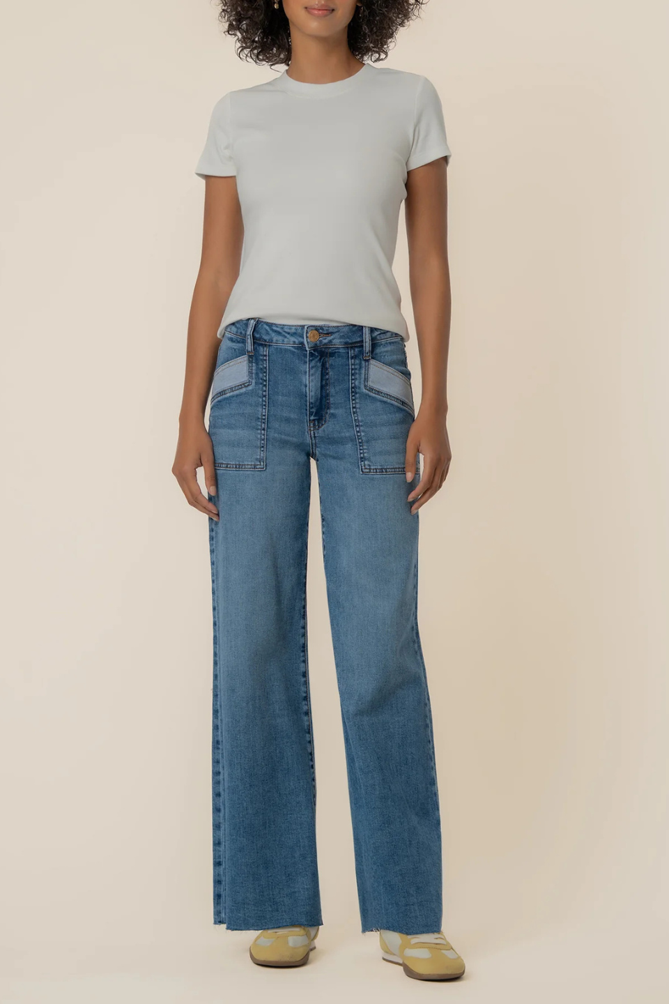 Kut From The Kloth Maya High Rise Wide Leg - Hot Peppers Clothing