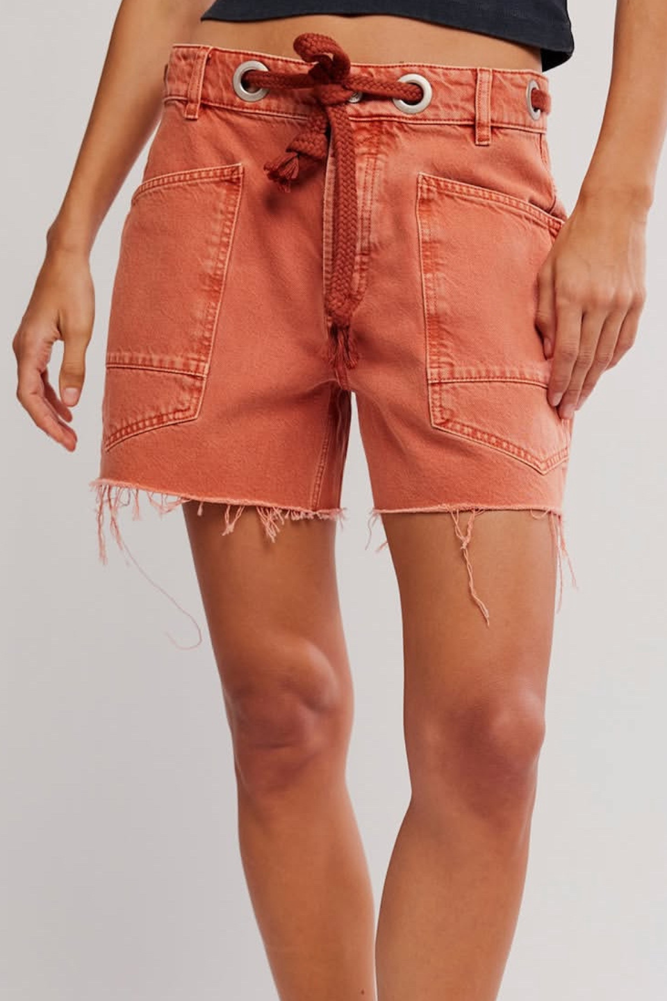We The Free Moxie Barrel Shorts in Sunset FREE PEOPLE