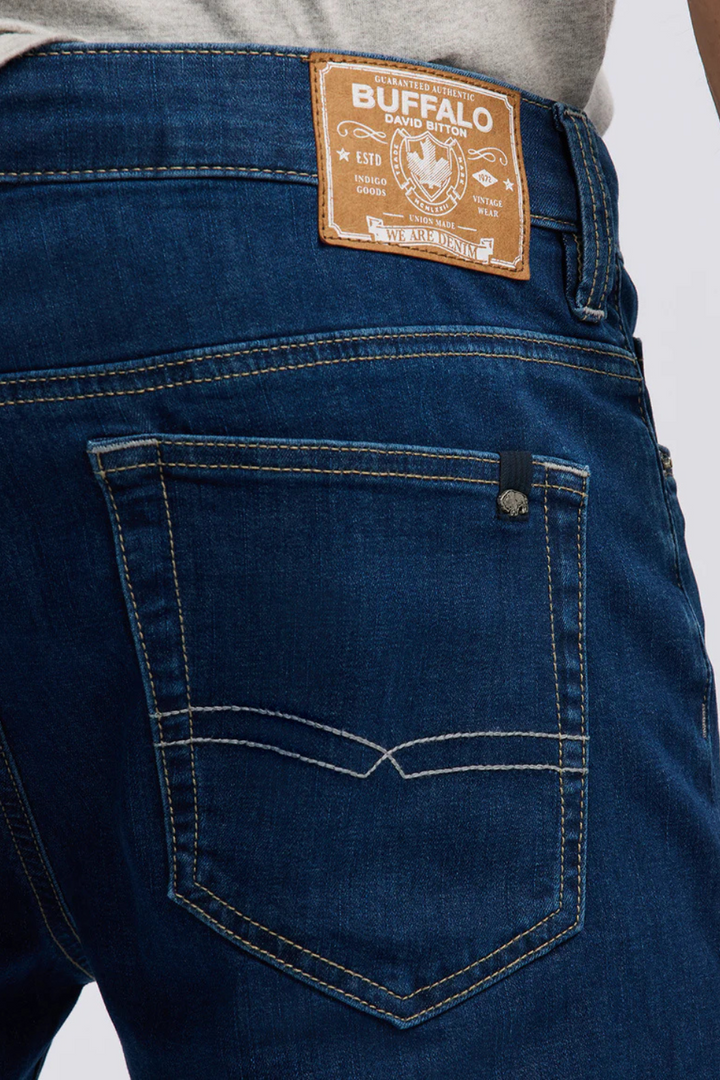 Straight Six Jeans in Authentic Worked Indigo