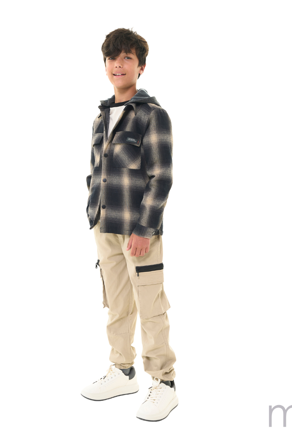 Khaki Hooded Shacket