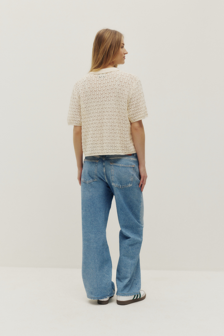 Monica Beach Knit Button Up - Hot Peppers Clothing