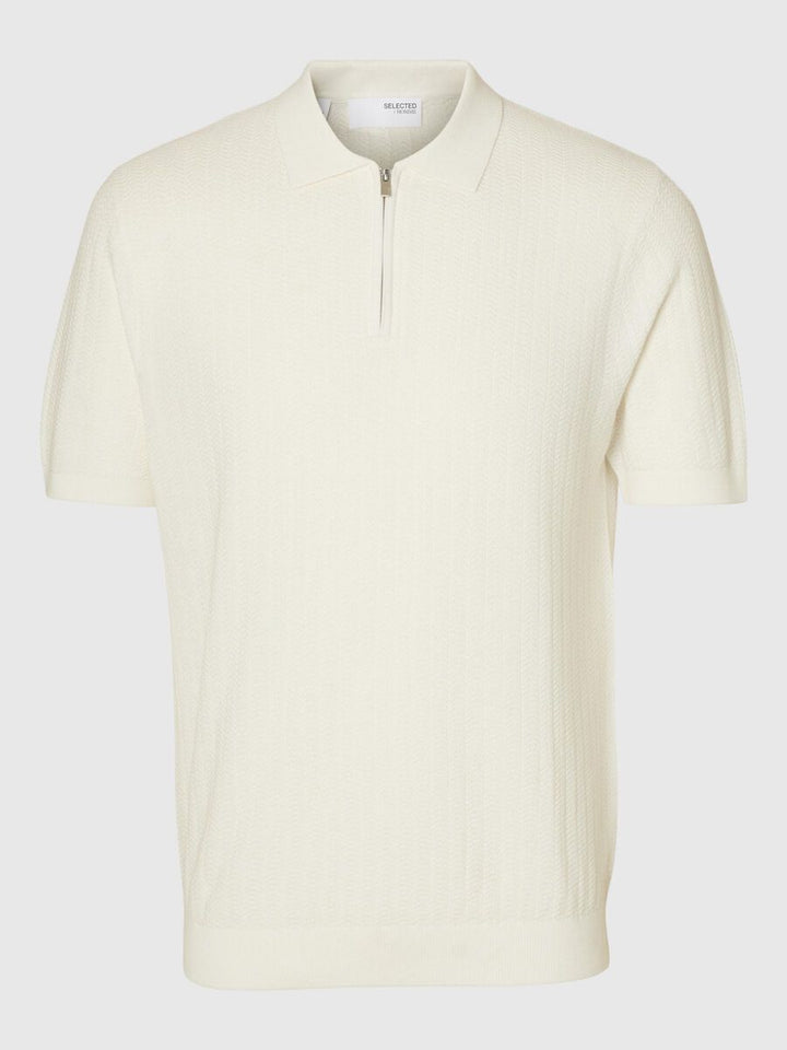 ZIP UP POLO SHIRT