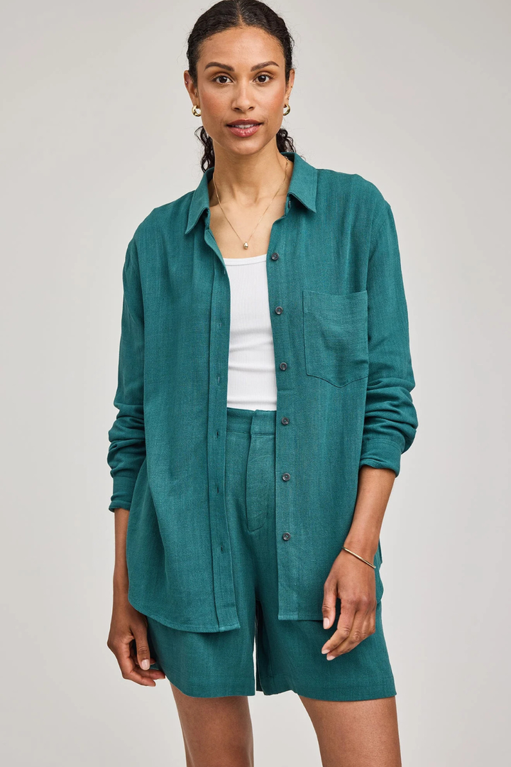 Portia Button Down Shirt - Hot Peppers Clothing