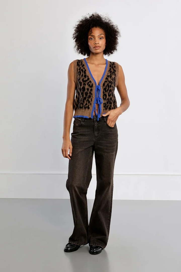 Molly Bracken Leopard Knit Bolero