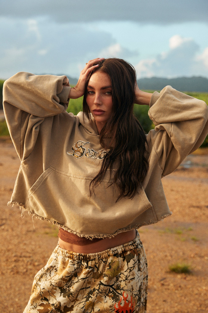 SABBI THE TREES COMPANY CROP HOODIE