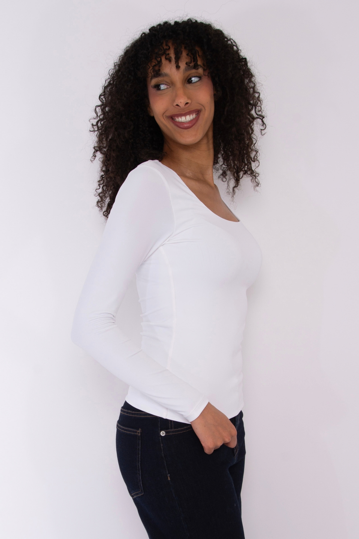 Second Skin by RD Style Mariana 23 Long Sleeve Scoop Neck Top