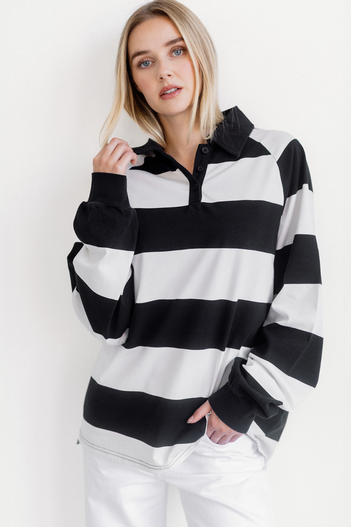 Brunette The Label Rugby Polo Shirt