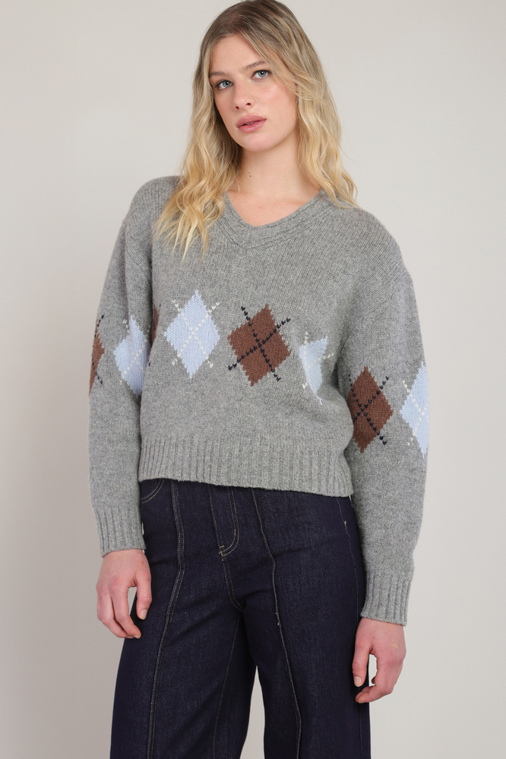 Room 34 Jada Argyle Sweater
