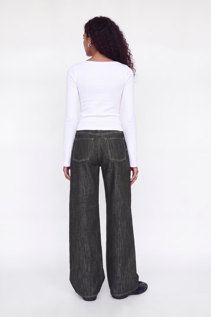 JJXX Oslo Mid-Waist Wide Flared Jeans