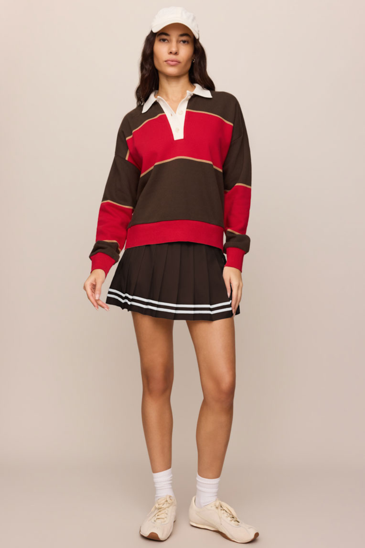 Z Supply Study Break Polo Sweatshirt