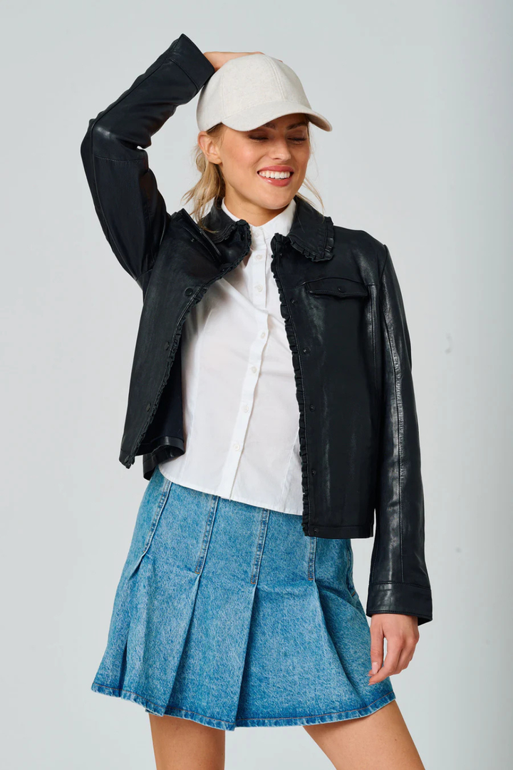 Limma CF Leather Jacket - Hot Peppers Clothing