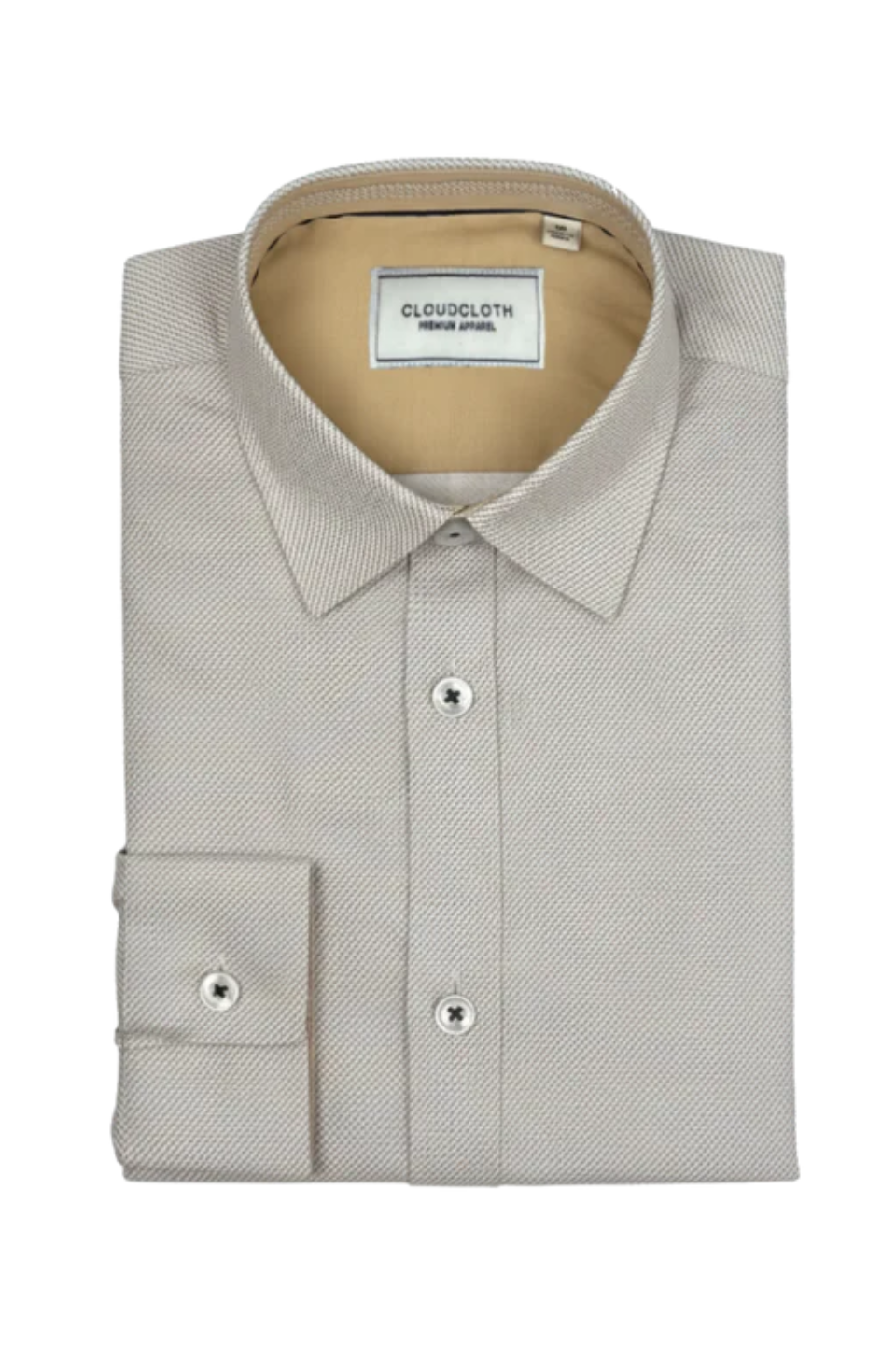 Tan Cloud Cloth Dress Shirt AMERICAN EXCHANGE