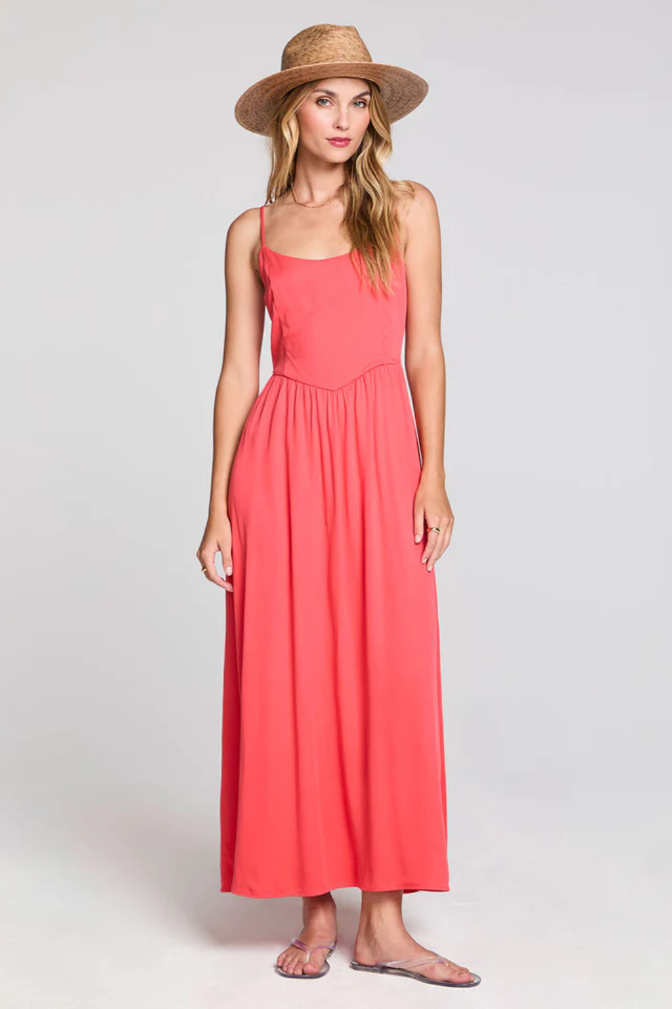 Saltwater Luxe Tarynnia Cranberry Maxi Dress Saltwater Luxe