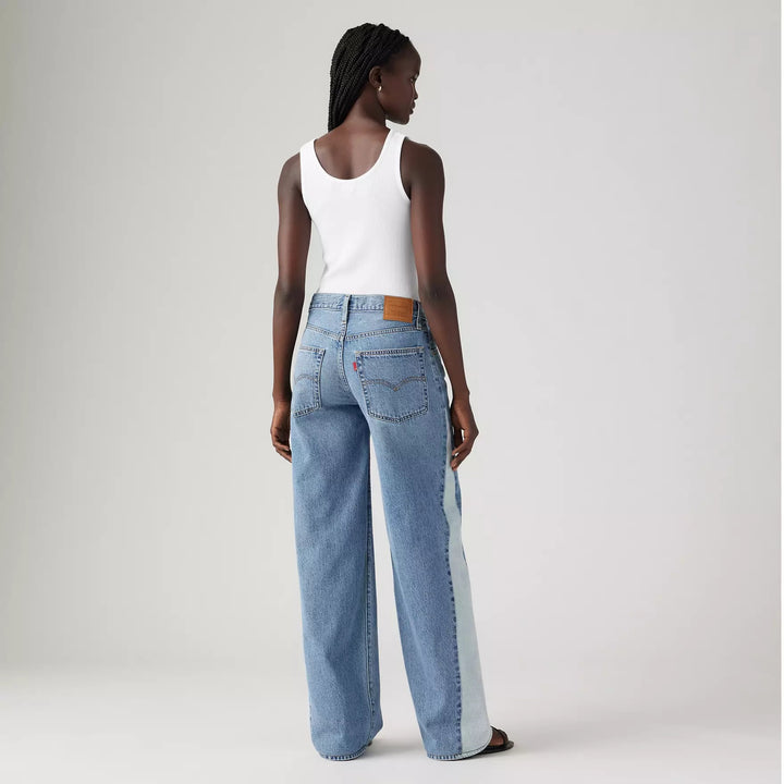 Baggy Dad Pieced Jeans