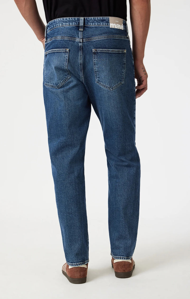 Marcel Loose Straight Leg Jeans | Mid Brushed Classic Blue