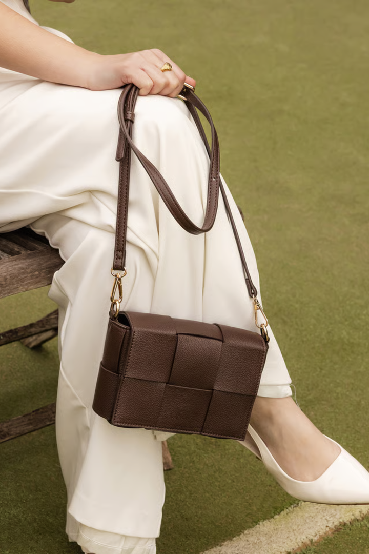 LOUENHIDE Josephine Crossbody Bag in Chocolate - Hot Peppers Clothing