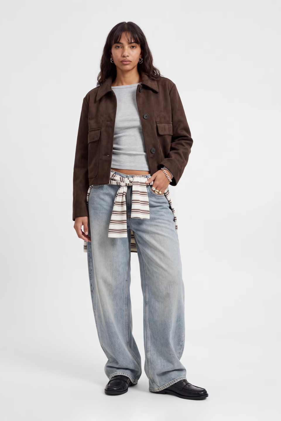 JJXX Luisa Brushed Spread Collar Jacket
