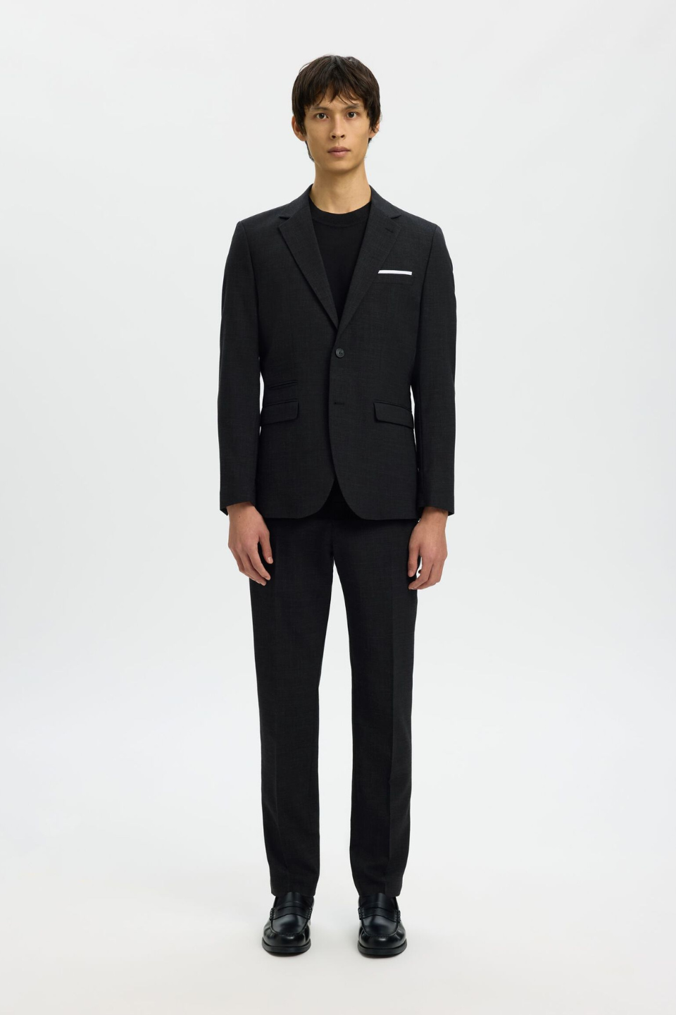 SLIM FIT SINGLE-BREASTED BLAZER - Hot Peppers Clothing