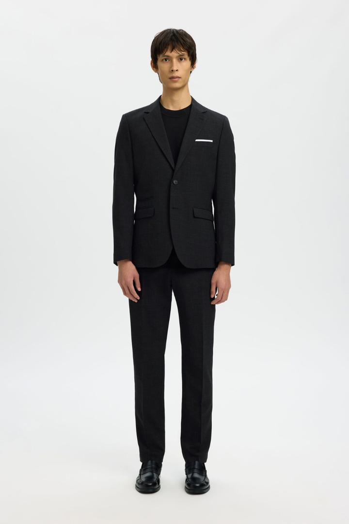 SLIM FIT SINGLE-BREASTED BLAZER - Hot Peppers Clothing