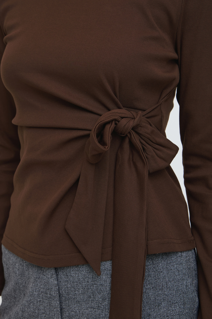 b.young Rimonica Side-Tie Top