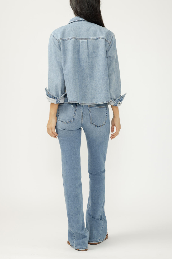 Silver Jeans Co. Button Front Knit Flex Shirt