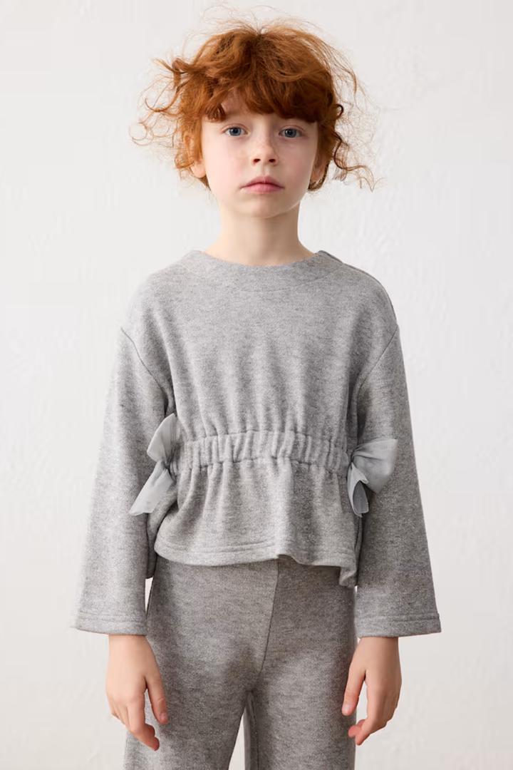 Mayoral Girl Bow Sweater and Pants Set
