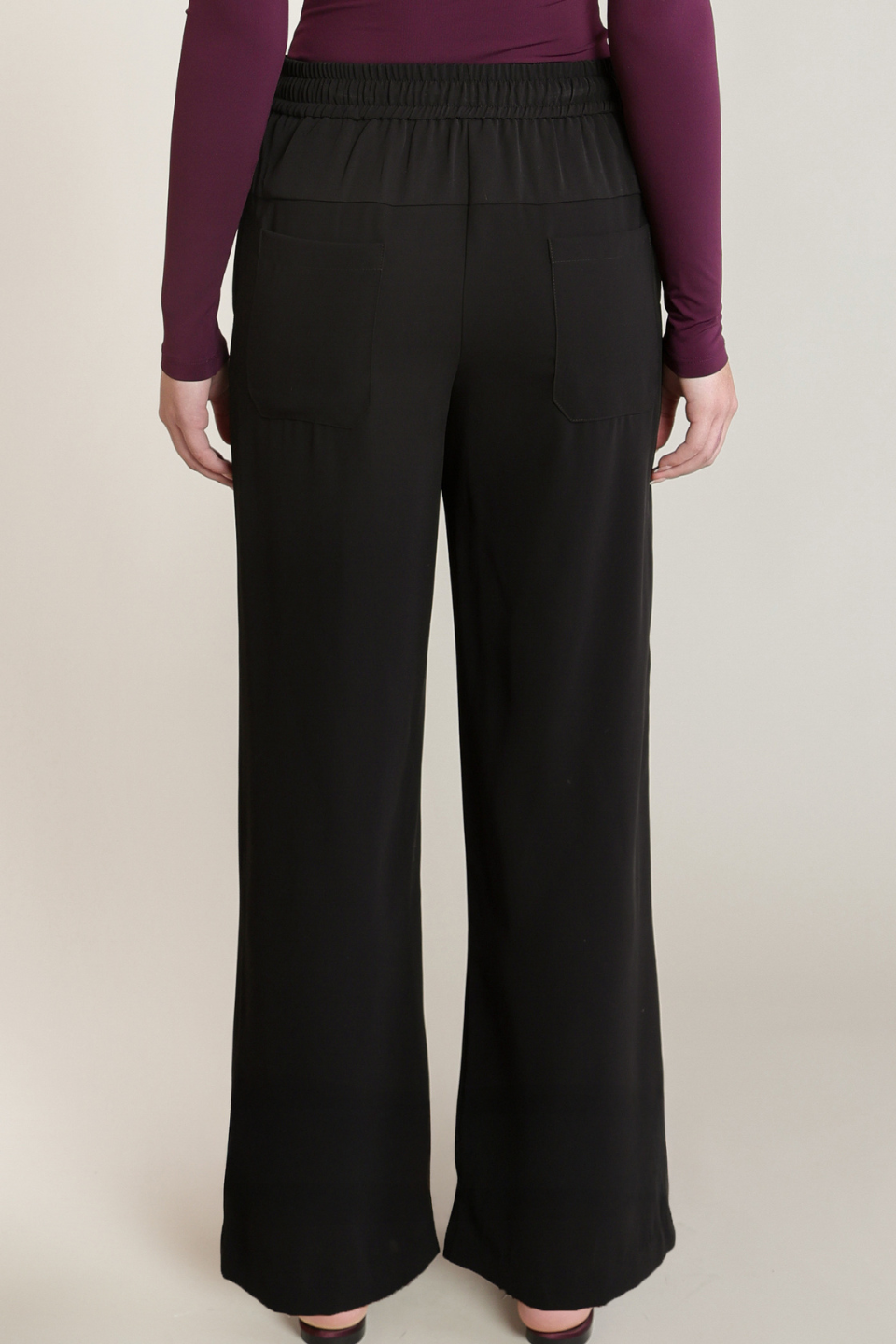 Dex Tessa Satin Wide-Leg Pant
