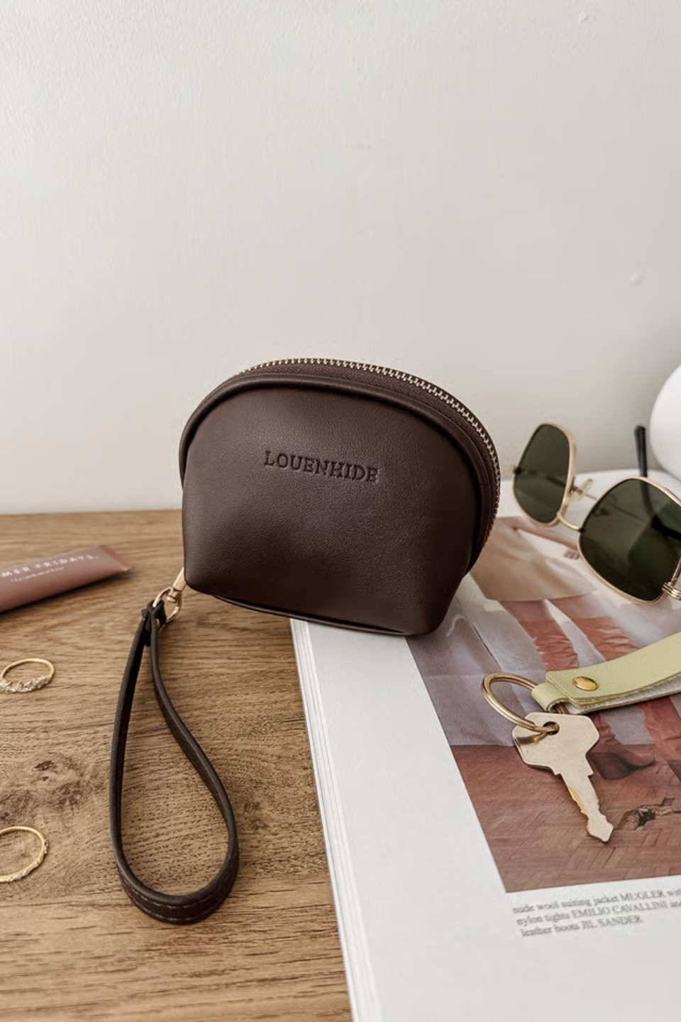 LOUENHIDE Paige Purse in Chocolate - Hot Peppers Clothing